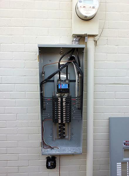 An updated breaker panel replacement was installed at a residential home in Dallas, TX.