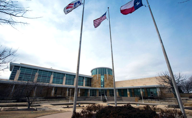 The city hall of Allen, Texas